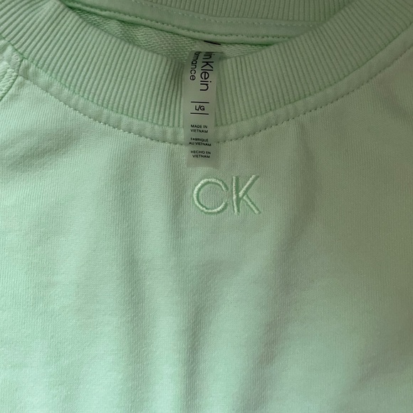 Calvin Klein Performance Set Top & Shorts L Mint Green - Picture 2 of 7